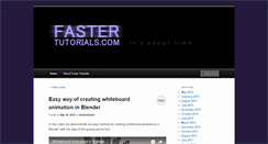 Desktop Screenshot of fastertutorials.com