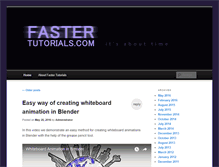 Tablet Screenshot of fastertutorials.com